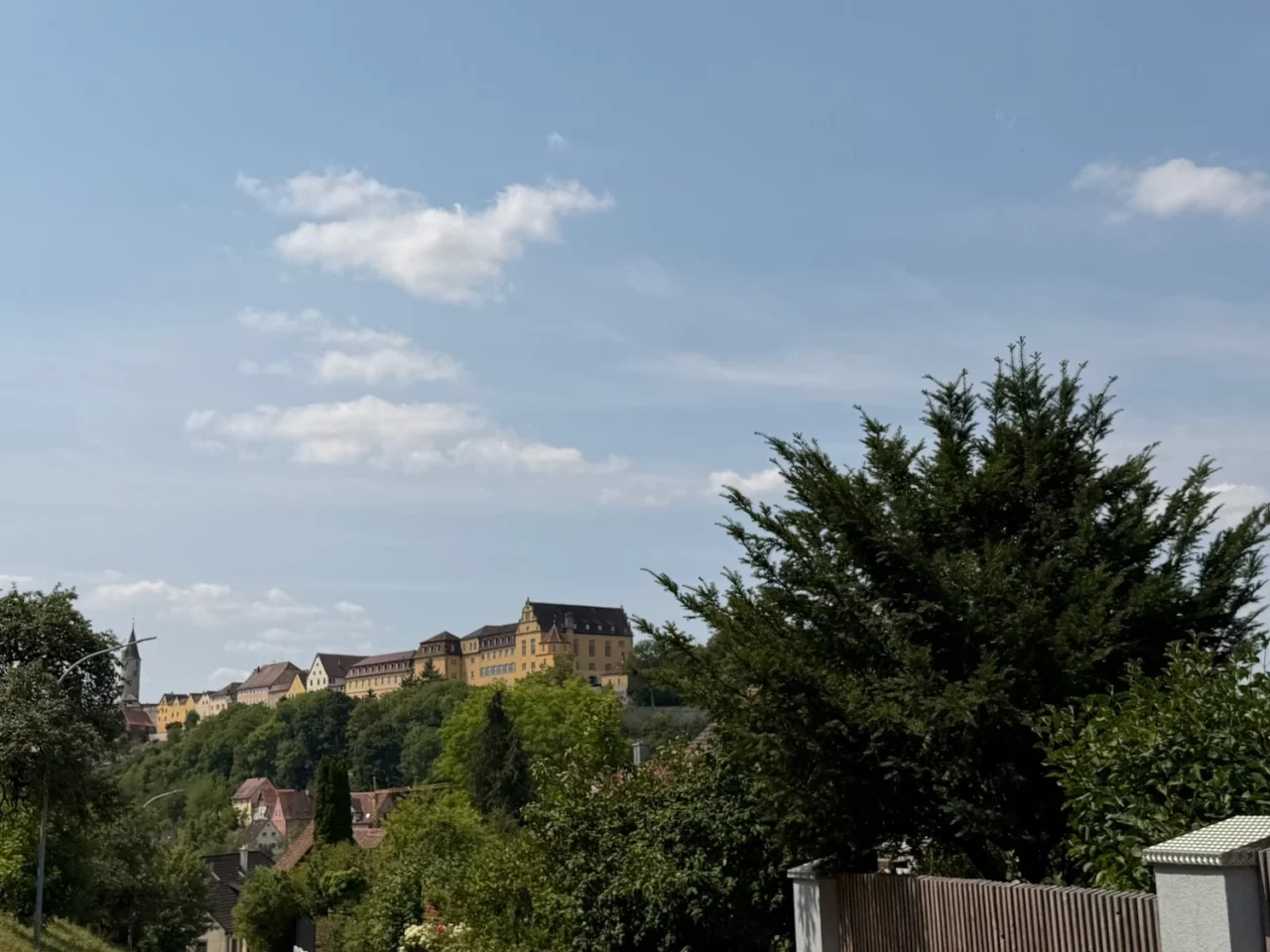 Kirchberg an der Jagst von unten