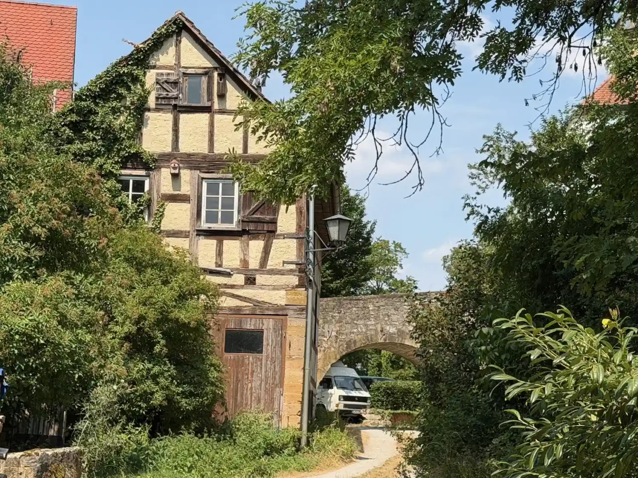 Kirchberg Jagst unterhalb Schloss - Jagsttal Roadtrip